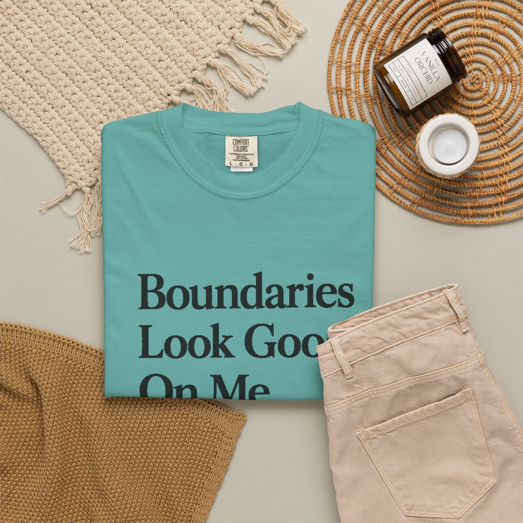Boundaries Look Good On Me T-Shirt — Feminist Self-Care Statement Tee