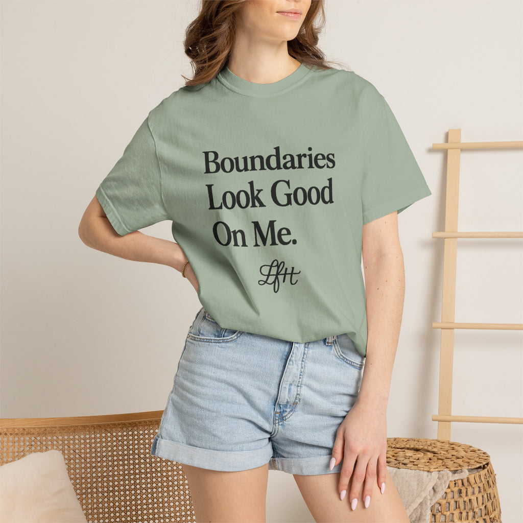 Boundaries Look Good On Me T-Shirt — Feminist Self-Care Statement Tee