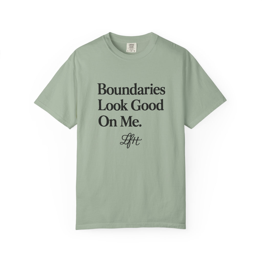 Boundaries Look Good On Me T-Shirt — Feminist Self-Care Statement Tee