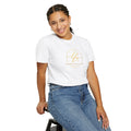 Liberation Her Logo T-Shirt — Minimal Gold Script Tee