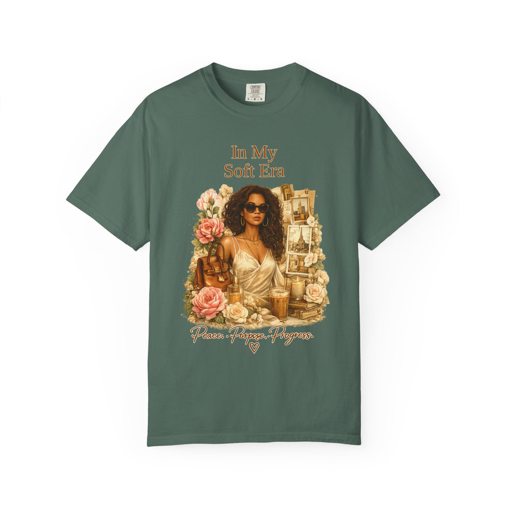 In My Soft Era T-Shirt — Vintage Floral Woman Graphic Tee