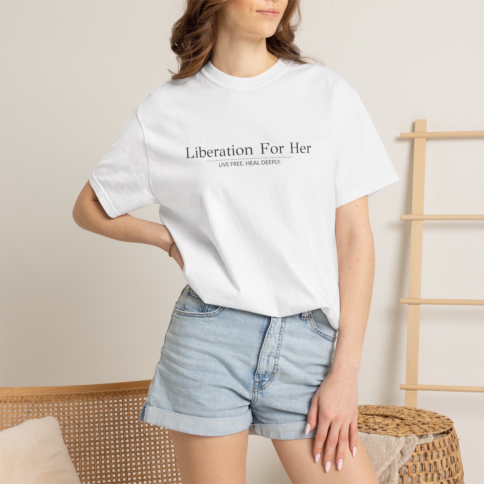 Liberation For Her T-Shirt — Feminist Statement Tee