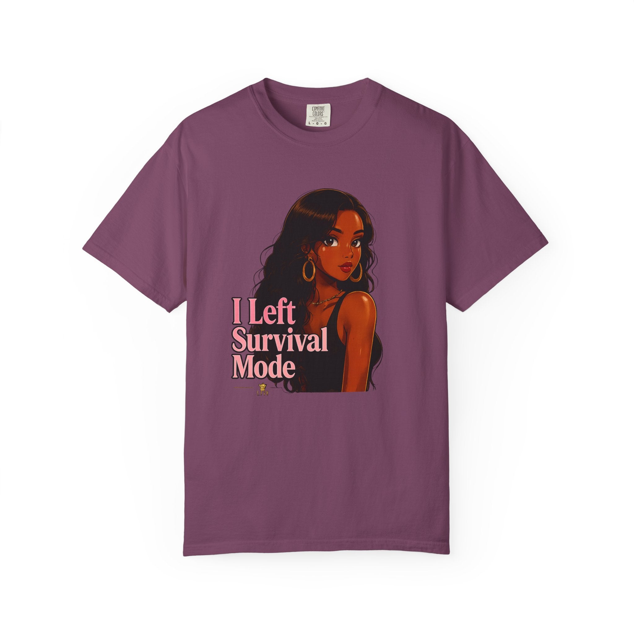Survivor Vibes T-Shirt — "I Left Survival Mode" Graphic Tee