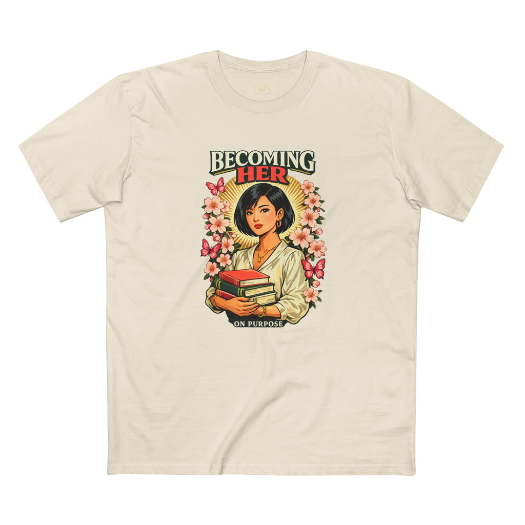 T-Shirt - "Becoming Her" Inspirational Bookish Tee for Women