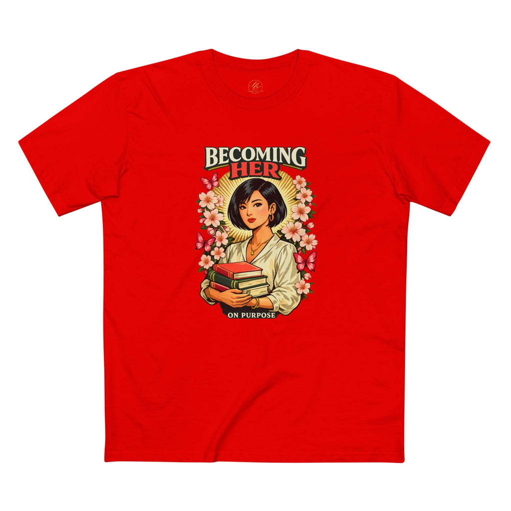T-Shirt - "Becoming Her" Inspirational Bookish Tee for Women