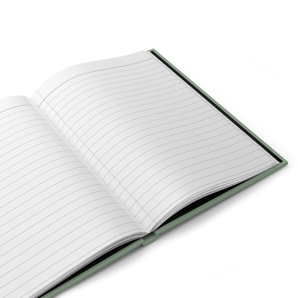 Peace Is the New Flex Hardcover Journal — Sage Matte Inspirational Notebook for Mindfulness & Gratitude